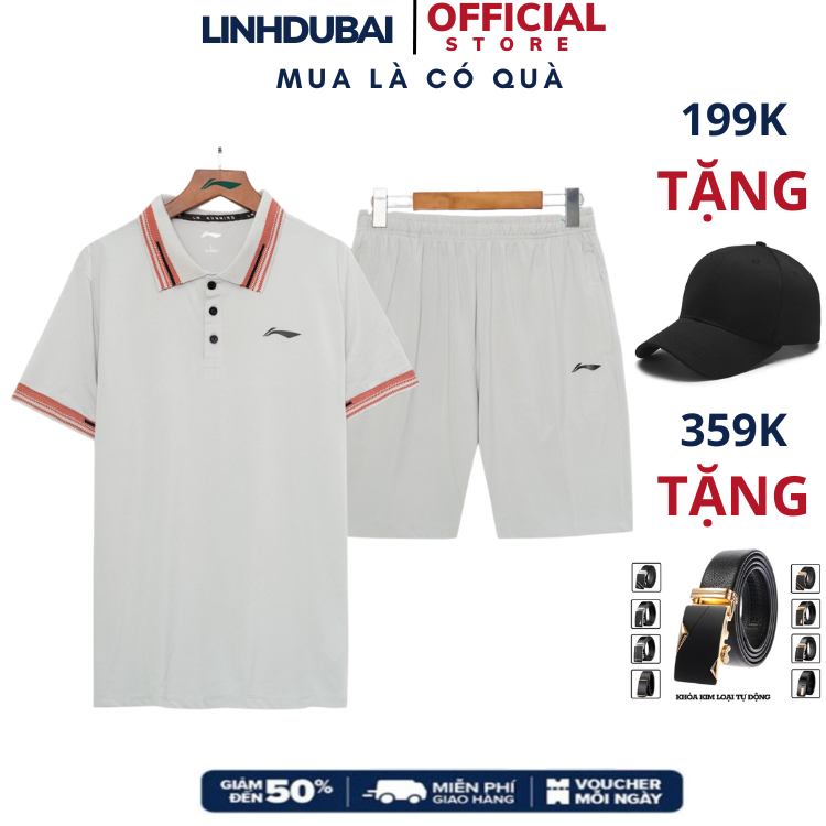Bộ quần áo thể thao lining HÀNG XUẤT DƯ, sét quần áo nam cao cấp