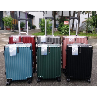 Vali khung nhôm nắp gập size 20inch TRIP A91 - tặng kèm áo trùm vali