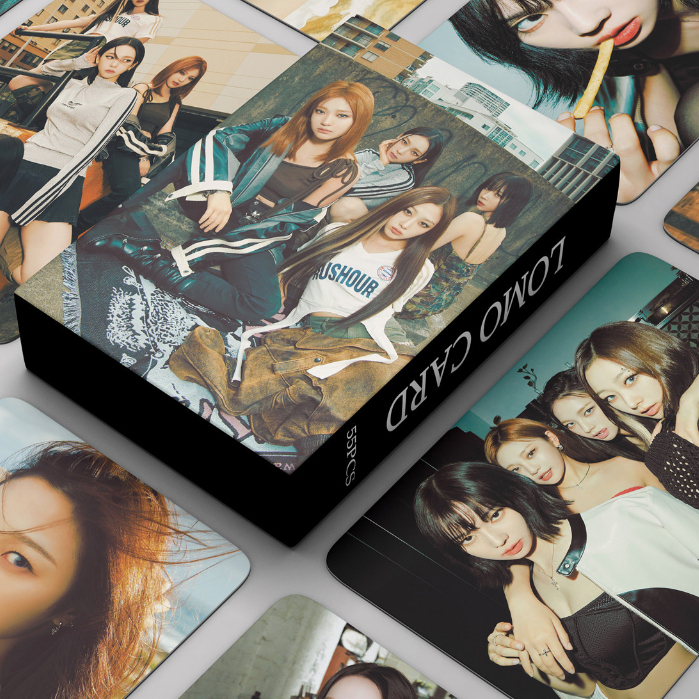 Bộ sưu tầm 54 lomo card AESPA MY WORLD KARINA nhóm nhạc Album bo góc cửa hàng kpop BujoStore