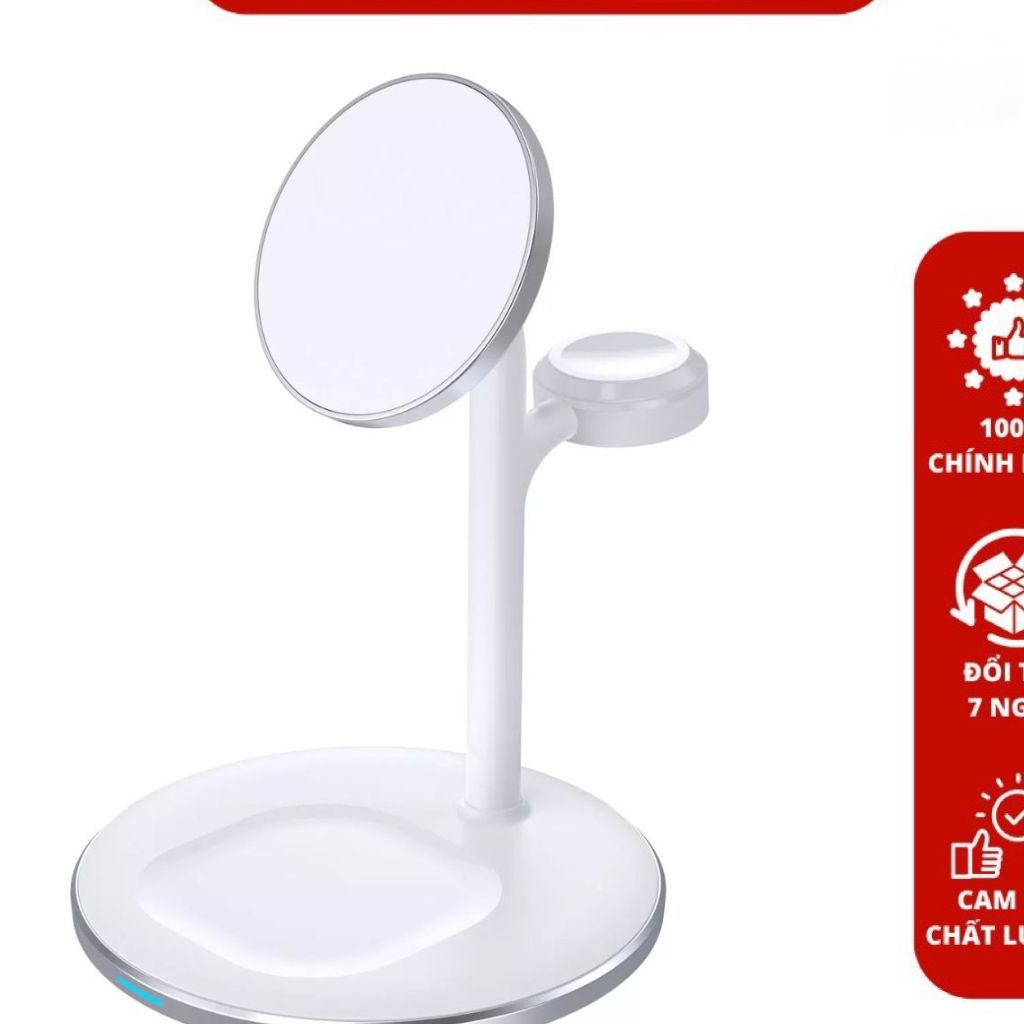 Đế sạc không dây Choetech mã T585-F 3 in 1 - Hàng chính hãng