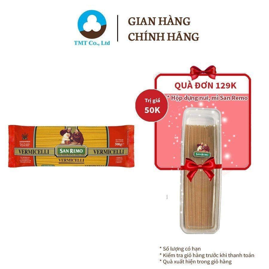 Mì ý spaghetti Vermicelli thương hiệu San Remo 500g No.2