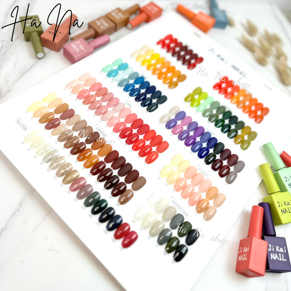 Sét sơn gel 110 màu Jikai cao cấp chất sơn siêu mướt