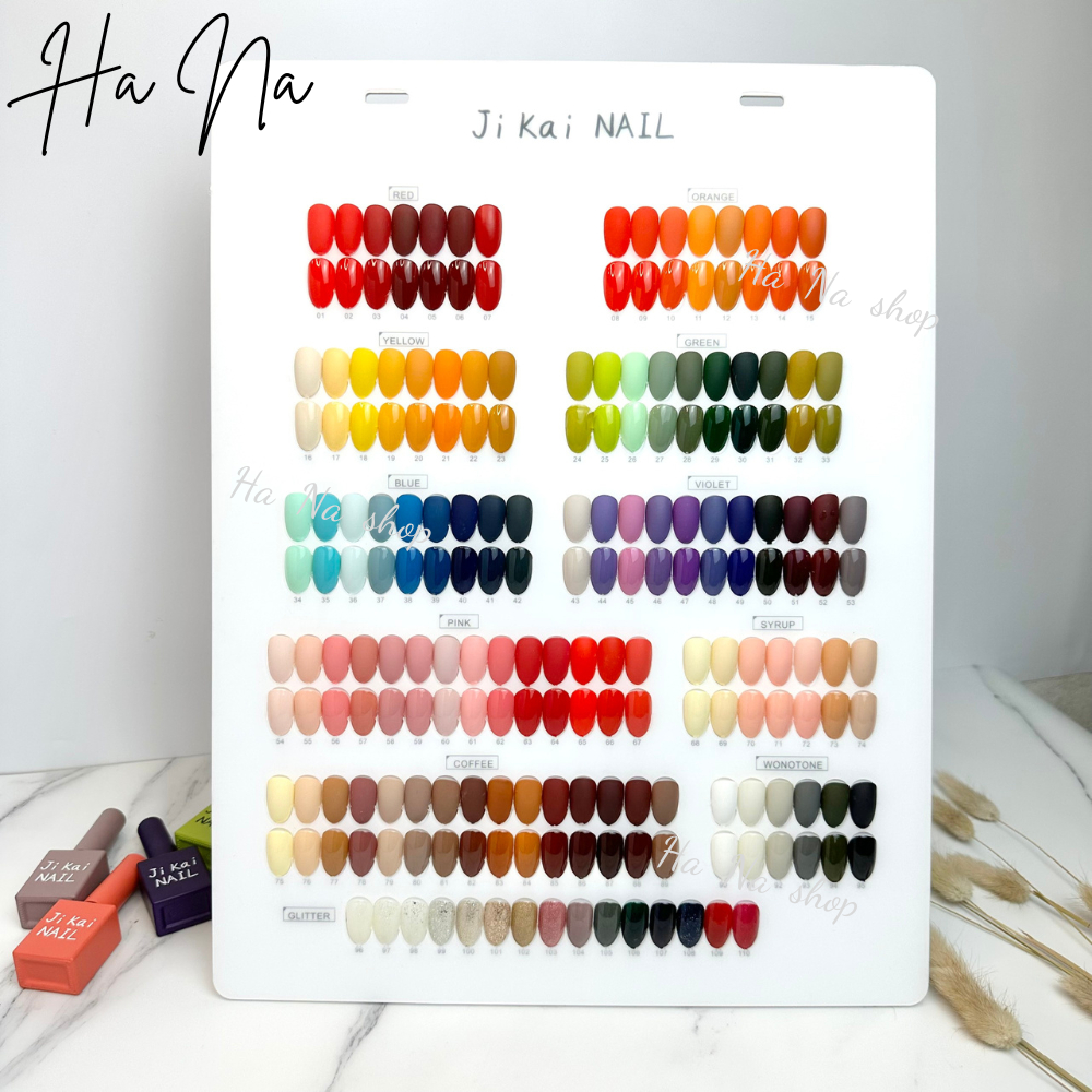 Sét sơn gel 110 màu Jikai cao cấp chất sơn siêu mướt