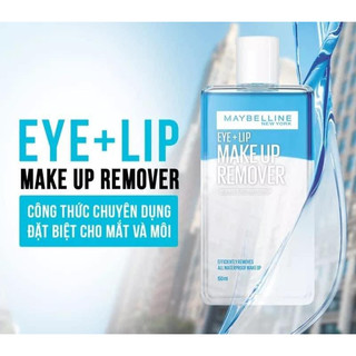 Nước Tẩy Trang Mắt và Môi Chuyên Dụng 2 maybeline New York Eye & Lip Makeup Remover 40ml