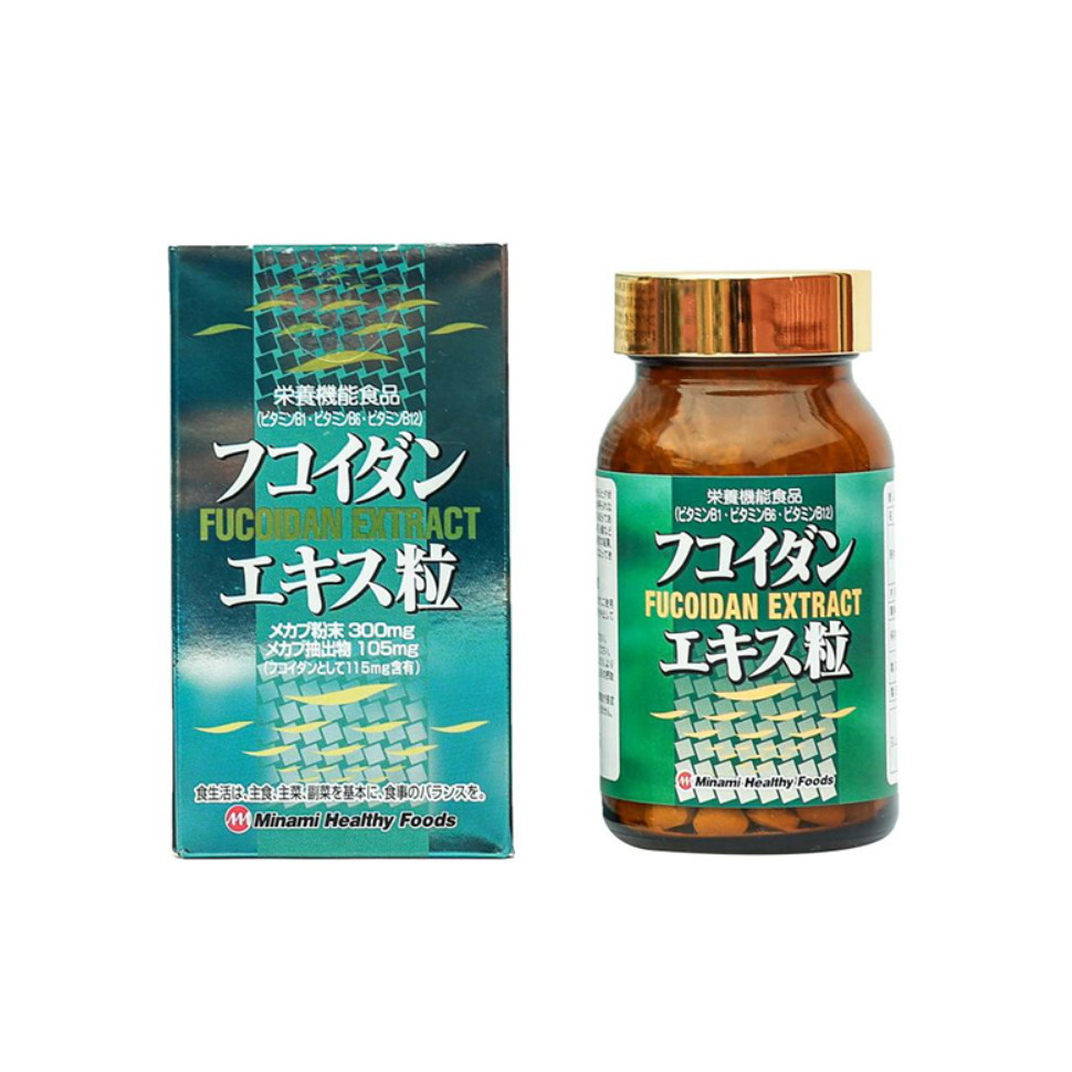 VIÊN UỐNG TẢO FUCOIDAN EXTRACT PHÒNG NGỪA UNG THƯ MINAMI (HỘP 240 VIÊN DÙNG TRONG 40 NGÀY)