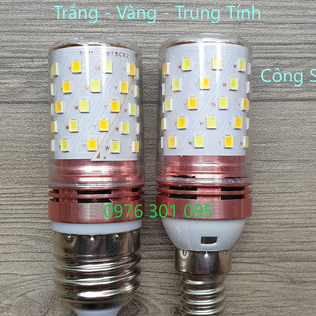 Bóng Led Bắp Trang Trí 3 Chế Độ Màu (12w)