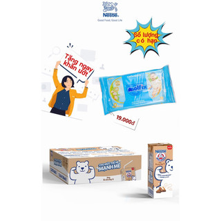 [Date mới] Thùng 48 hộp sữa Nestle Gấu hương sô cô la (48x180ml)