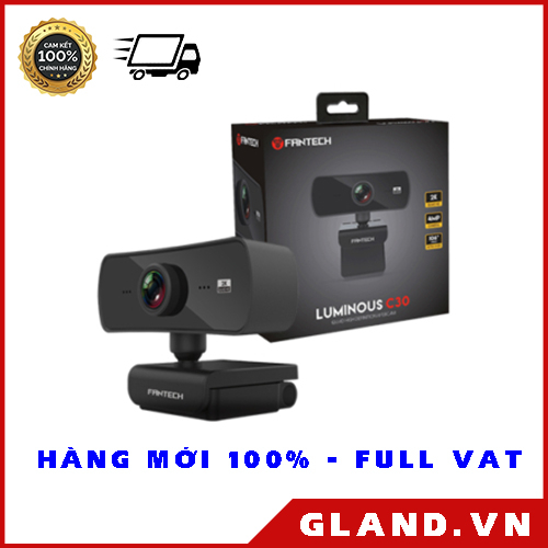 Webcam Livestream Chuyên Nghiệp FANTECH C30 LUMINOUS 4MP Hỗ Trợ Quay Chất Lượng 2K ( HÀNG CHÍNH HÃNG ) | BigBuy360 - bigbuy360.vn