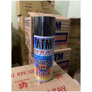 Sơn xịt ATM Đen bóng 210- Đen mờ 212