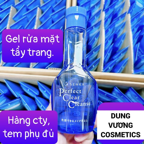 Gel Rửa Mặt Tẩy Trang 2 Trong 1 Senka Perfect Clear Cleanse 170ml
