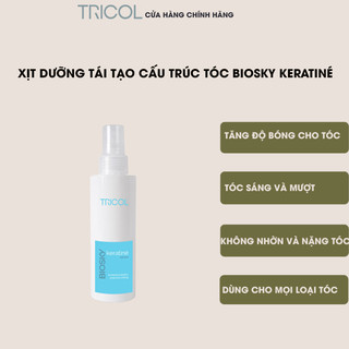 Xịt dưỡng tái tạo cấu trúc tóc hư tổn Italia Tricol Biosky 150ml