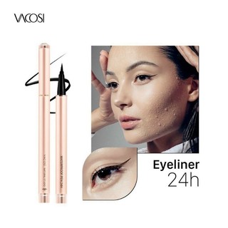 Bút Kẻ Mắt Nước eyeliner Lâu Trôi Vacosi 24H Waterproof Pen phiên bản Rose Gold hàn quốc 2gr