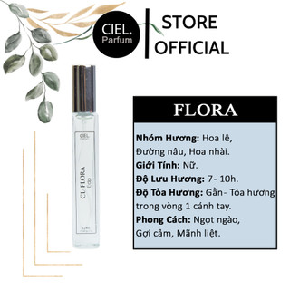 Nước hoa nữ CL Flora Edp 12ml cao cấp chính hãng CIEL Parfum phong cách ngọt ngào, gợi cảm, mãnh liệt CP22