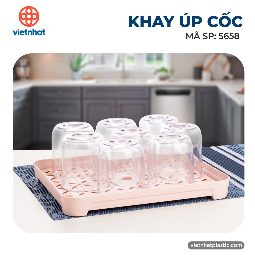 Khay Úp Cốc Ly Việt Nhật 2 Lớp