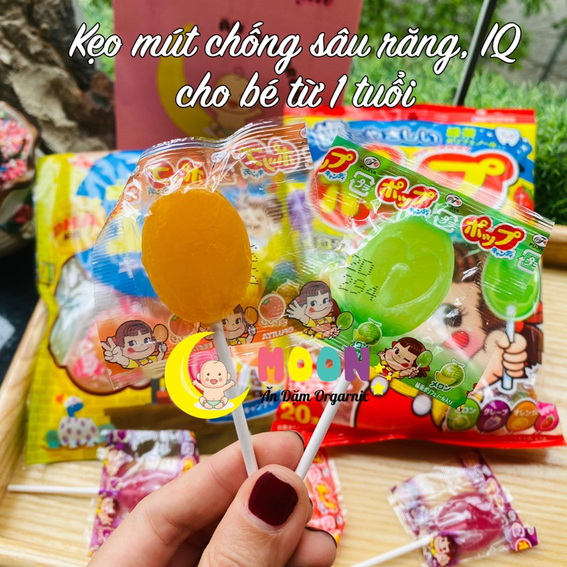 Kẹo mút chống sâu răng Fujiya, kẹo Mút IQ Nhật Bản