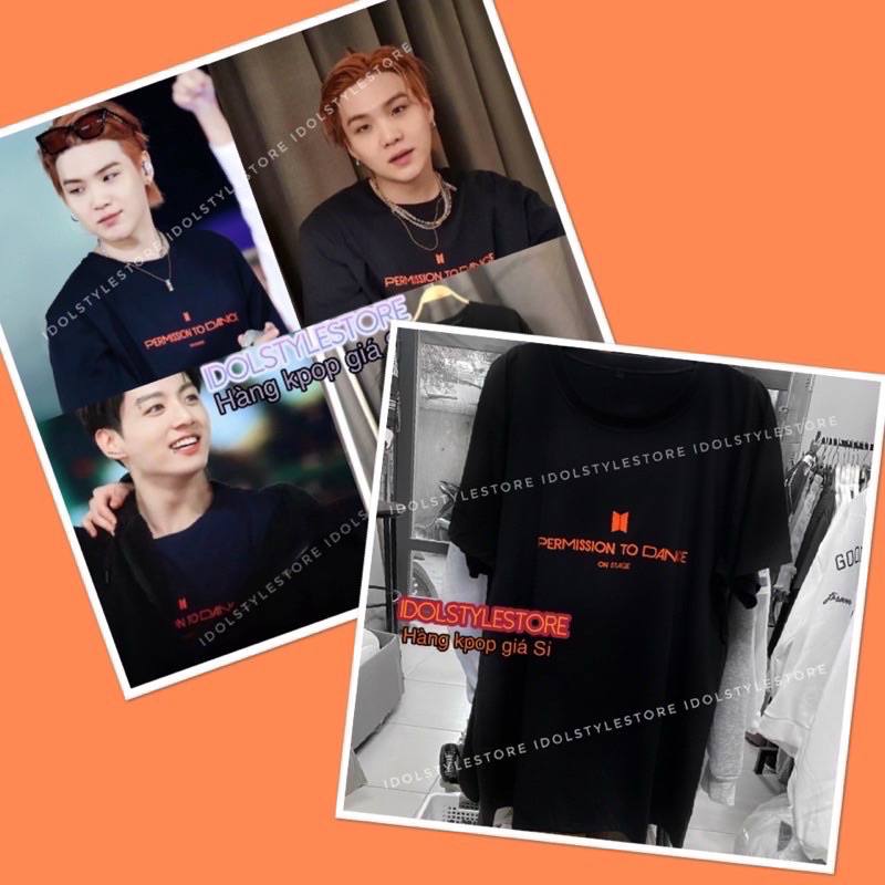 Áo thun tay lỡ permission PTD BTS Jungkook Suga