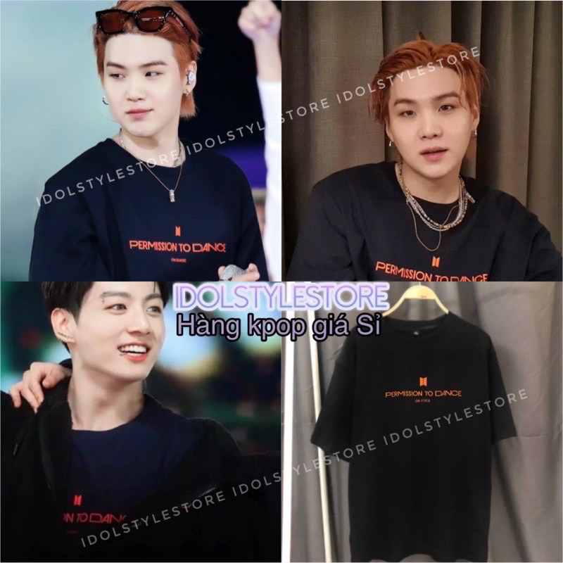 Áo thun tay lỡ permission PTD BTS Jungkook Suga