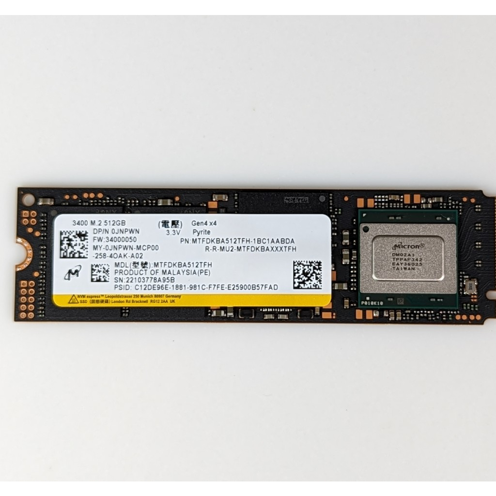 Ổ Cứng SSD Micron 3400 M.2 NVMe 2280 PCIe Gen4 x4 - Bảo Hành 3 Năm