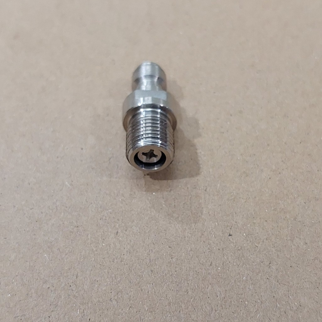 Van nạp 1 chiều chân ren 8mm, 10mm bằng inox mẫu mới, sim van nạp các loại