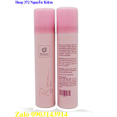 Xịt Khử Mùi Toàn Thân Nước Hoa Rseries Body Spray 75ml chính hãng