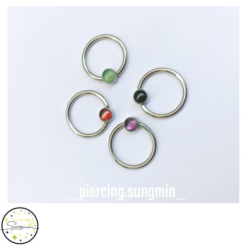khuyên tai khuyên septum titan Titanium cao cấp