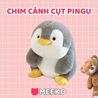 Gấu bông chim cánh cụt dễ thương Pingu lưng gù êm mềm siêu xinh/ Thú nhồi bông dành cho bé Meeko