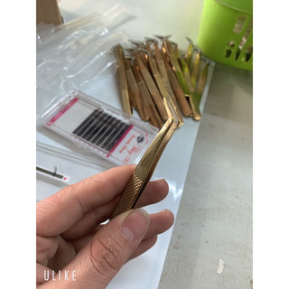 Nhíp volume vàng gắp mi