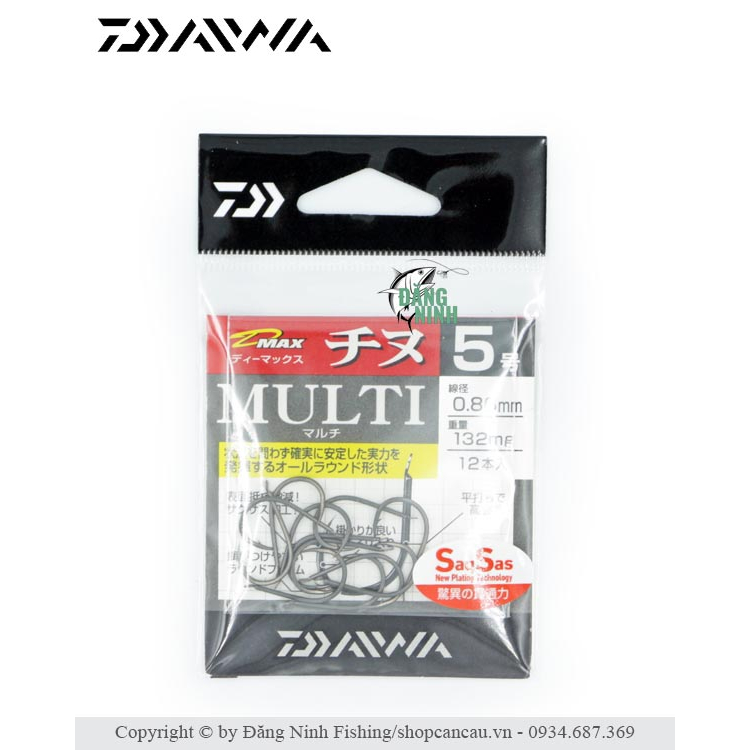 Lưỡi câu chinu Daiwa D-max Multi - Made in Japan