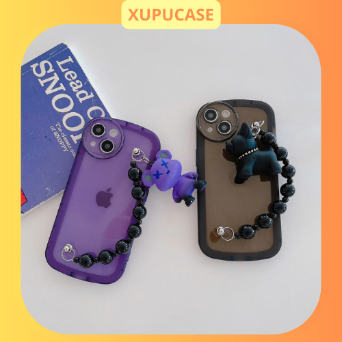 Ốp Điện Thoại Dẻo Hình Gấu 3D gắn dây siêu xynh x/xs/xsm11/12/13/14/pro/max/plus/promax