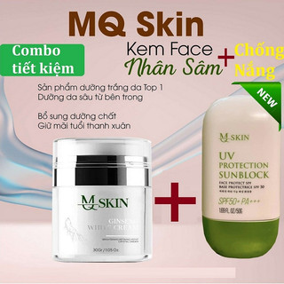Mỹ phẩm Mqskin bộ sản phẩm kem face + chống nắng MQ SKIN chính hãng