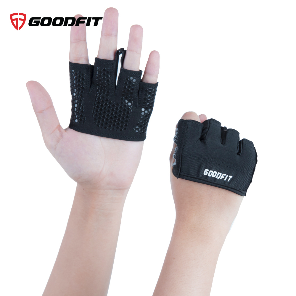 ( 1 ĐÔI ) Găng tay tập gym nữ, nam xỏ ngón GoodFit GF204G. bao tay xỏ ngón,