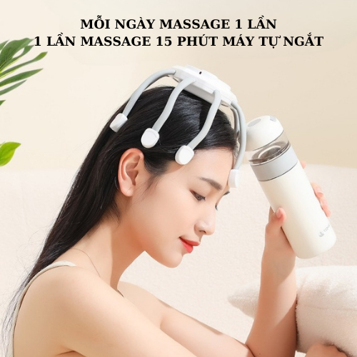 Máy massage đầu DAITASHI LM-080, mát xa 4 chế độ giảm mệt mỏi căng thẳng giúp ngủ ngon