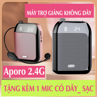 Máy trợ giảng không dây APORO T9 2.4G chính hãng ( tặng cục sạc nguồn )