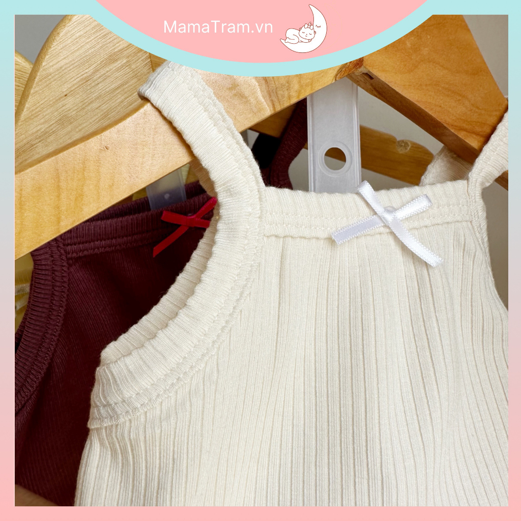 Bộ 2 Dây Bé Gái - Đồ Bộ Mặc Nhà Mùa Hè Cho Bé Gái Sơ Sinh Đến 15Kg