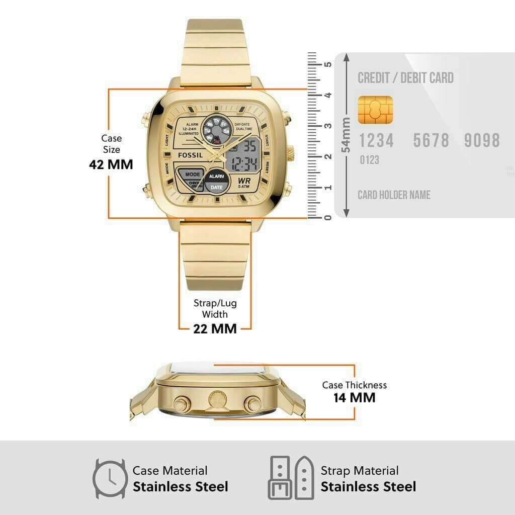 Đồng Hồ Nam Cao Cấp FOSSIL (FS5889),Size:22x42mm Full Box Hãng,Trẻ Trung Và Cũng Đầy Nam Tính