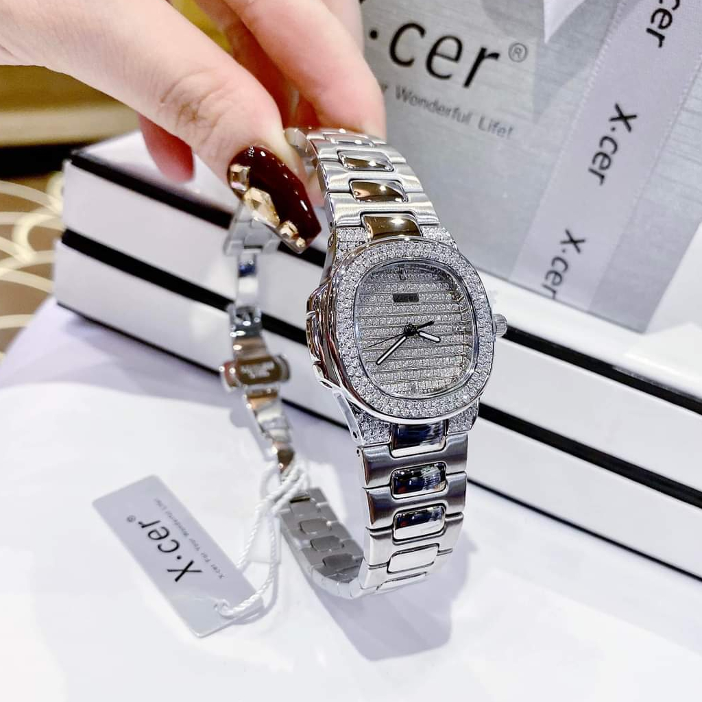 Đồng Hồ Nữ Chính Hãng X.Cer Size:32mm Full Box Với Thiết Kế Này Mê Đắm,Thu Hút Mọi Ánh Nhìn