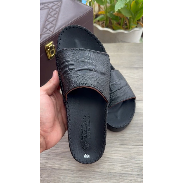 Dép da nam quai ngang đẹp,da mềm,êm,hàng thời trang cao cấp D74