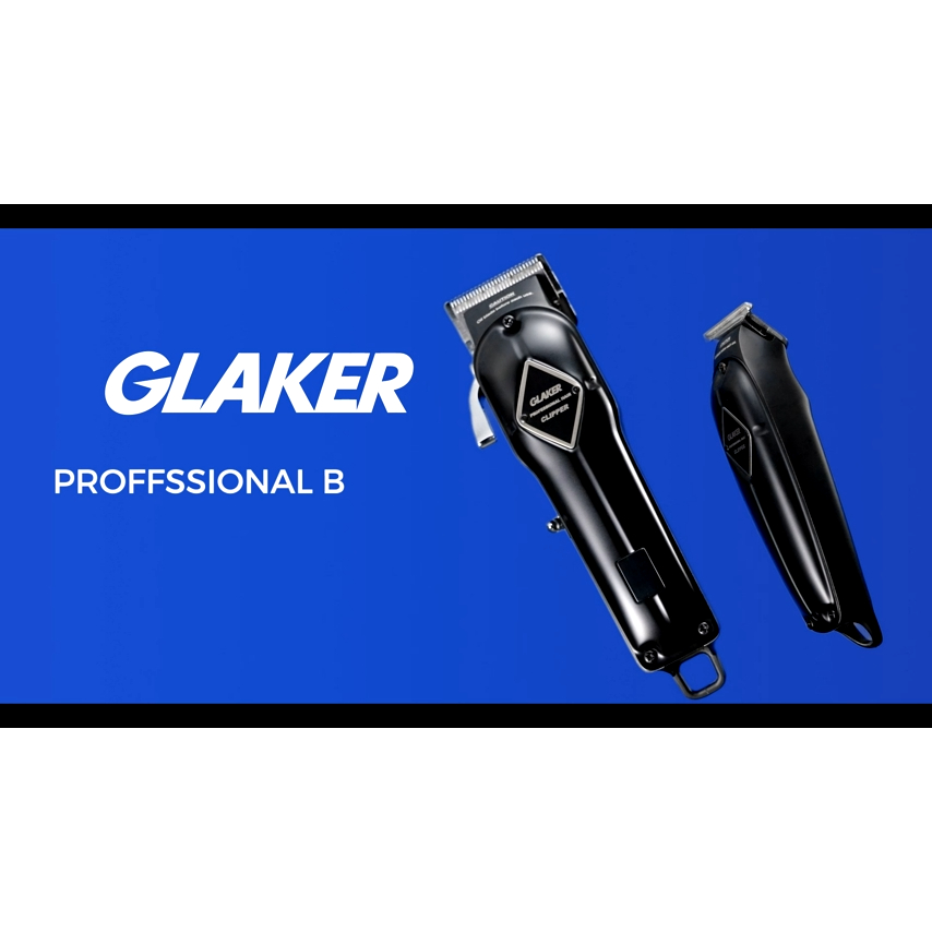 Bộ tông đơ cắt tóc nam chuyên nghiệp Glaker chính hãng hớt tóc chấn viền không dây Pin lâu, Màn hình LED Bảo Hành 3 năm