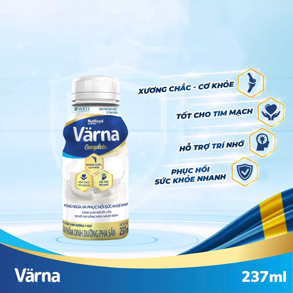 Sữa Bột Pha Sẵn Nutifood Varna Complete 237ml-TUH