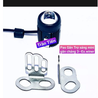 Pát Gắn Đèn Trợ Sáng bi mini chân phuộc xe Máy chất liệu Inox 304