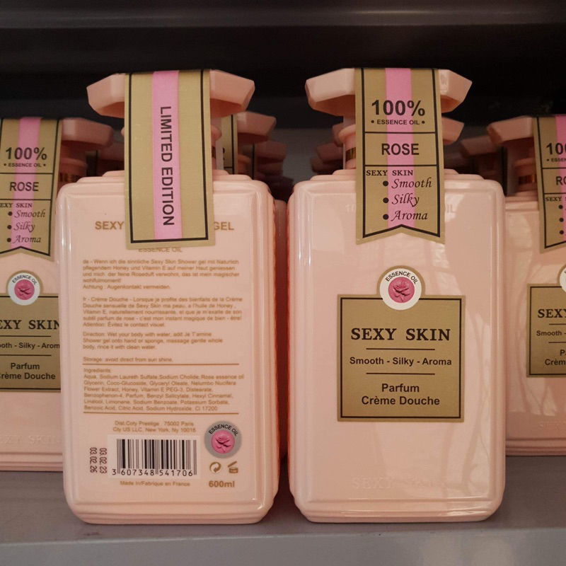 Sữa tắm Sexy Skin nước hoa Pháp 600ml