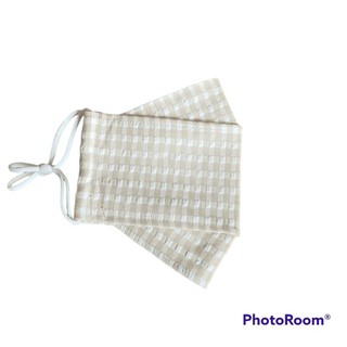 [Có hoa văn] Khẩu trang 3D Memory vải Linen/ thô