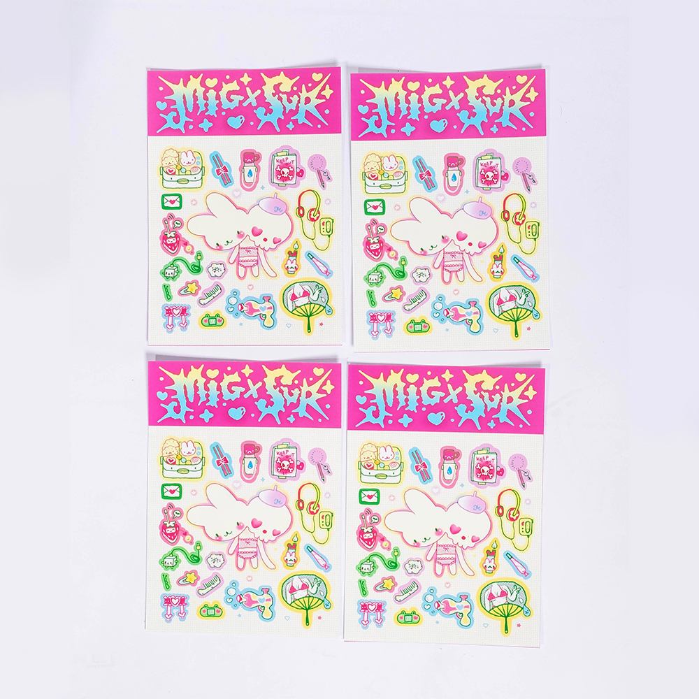 Ỏ Sticker Set mignonne x supcuatrungcut | Hình dán Ỏ đáng yêu
