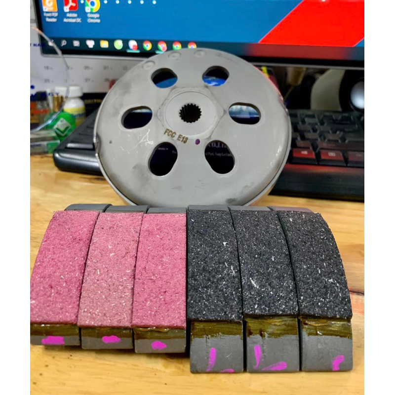 Bố Cacbon Hồng Đen AB Vario SHvn CACBON sợi kim loại