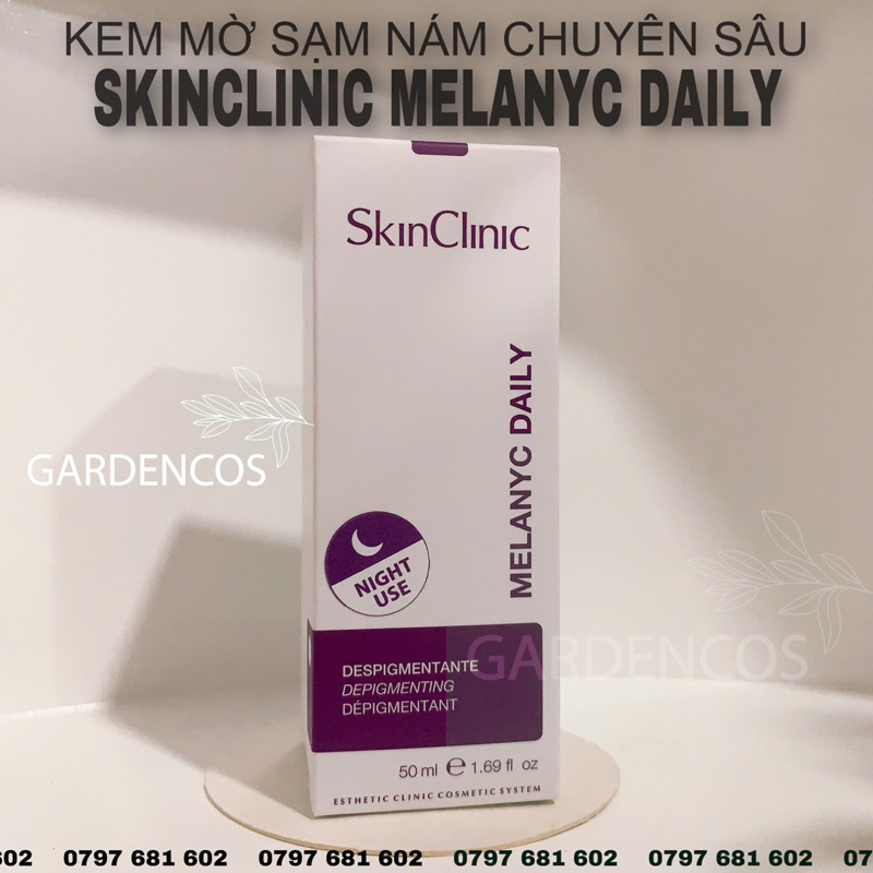 Kem Làm Mờ Sạm Nám Chuyên Sâu An Toàn Skinclinic Melanyc Daily 50ml - Gardencos