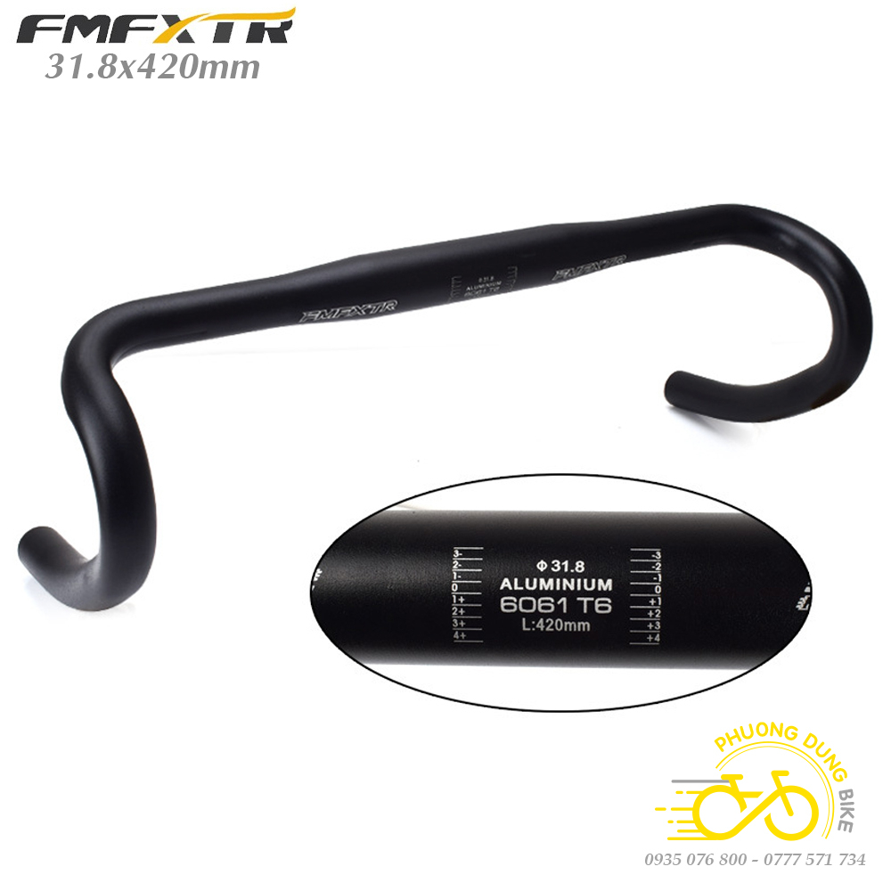 Ghi đông nhôm xe đạp road FMF XTR 420x31.8mm