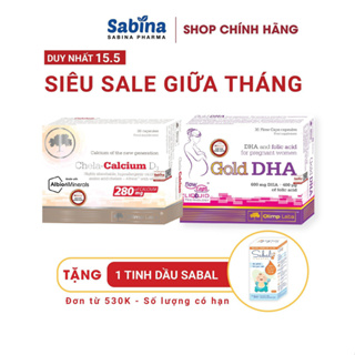 Cặp canxi Chela Calcium D3 Và Gold DHA Cho Bà Bầu nhãn hàng Olimp Labs 36