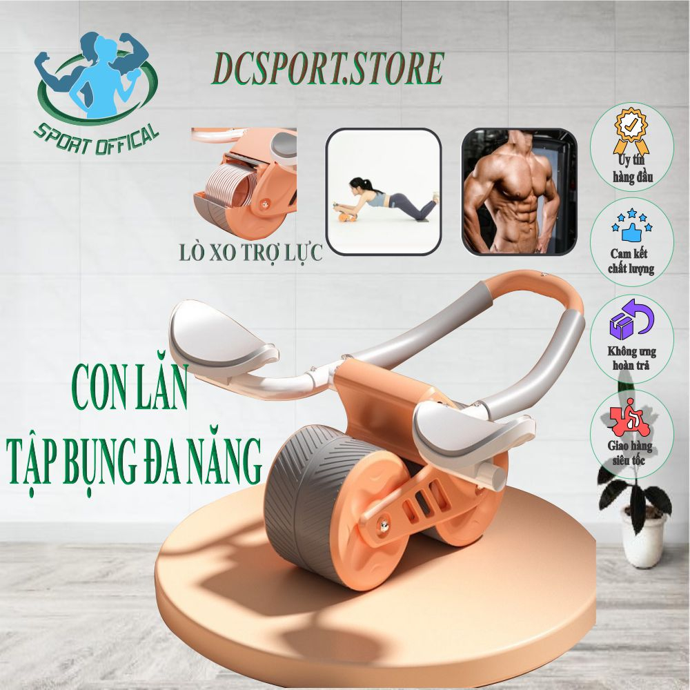 (HOT HÈ 2023) Dụng Cụ Con Lăn Cơ Bụng Đa Năng Cao Cấp Cho Nam và Nữ, tập thể thao tại nhà, văn phòng