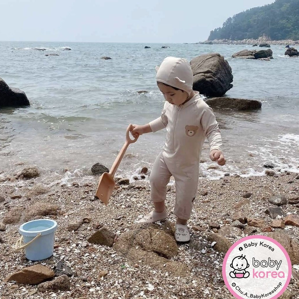 Sale (Chính hãng) Giày bơi Aqua đế chống trơn hoạ tiết đáng yêu KoongsKoongs made in Korea cho bé thời trang trẻ em