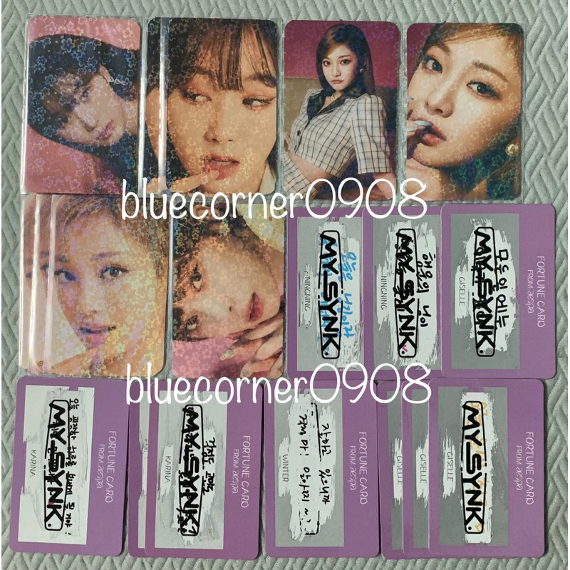 Ảnh thẻ card aespa tặng sleeve hologram
